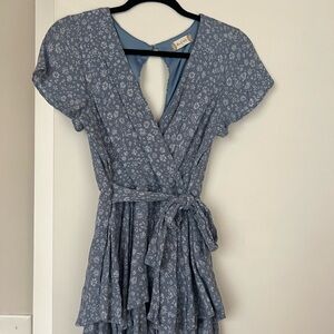 Altar’d State Blue Floral Romper